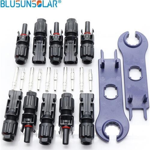 TUV Waterproof IP67 Solar Panel Connector Cable Coupler solar plug Male Female Used in Solar Panel connector