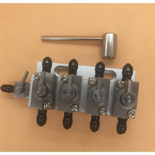 UV flatbed printer Ricoh Polaris 512 printhead 4 ways units cleaning 3 way washing valve clean units assembmaly manual ink valve