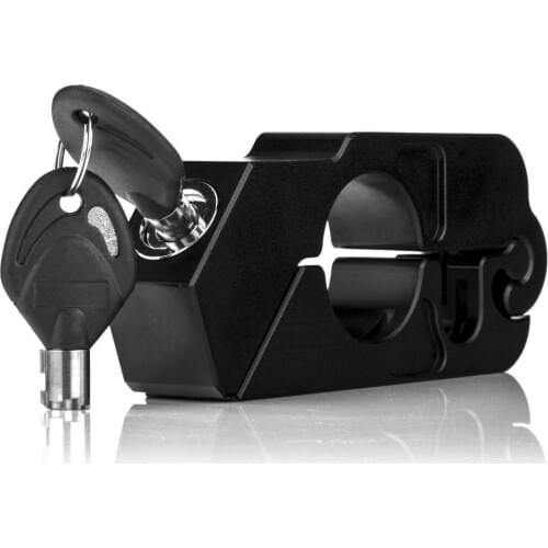Universal CNC Aluminum Motorcycle Handlebar Lock Anti-Theft Security with 2 Keys for Motorcycle Bike ATV Scooter