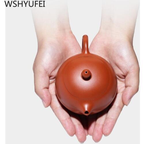 1PCS 170ml Xi Shi Zisha teapot Handmade small capacity Household purple sand tea set accessories WSHYUFEI Drinking utensils