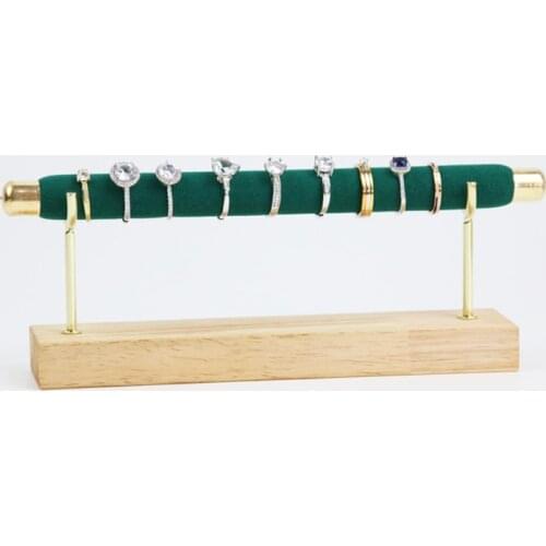 1 Layer Ring Stand Jewelry Organizer Simple Watches Bracelets Shelf Jewelry Storage Display Stand Detachable Microfiber