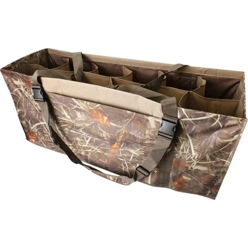 12 Slot Duck Decoy Bag With Adjustable Shoulder Strap for Outdoor Hunting