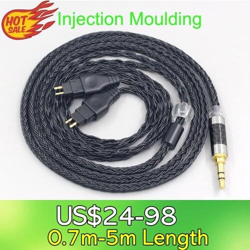 LN007728 16 Core Black OCC Earphone Cable For Sennheiser HD580 HD600 HD650 HDxxx HD660S HD58x HD6xx Headphone