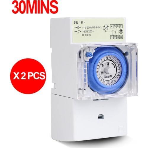 30 Minutes 24 Hours Mechanical Timer switch 230vac Analogue Time Switch FREE SHIPPING