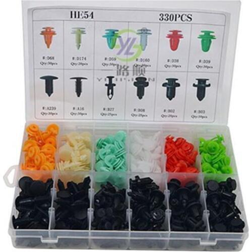 330PCS Car Bumper Fender Fixed Clamp Interior Panels Auto Ceiling Trunk Clip Car Fastener For Toyota Honda Mazda Nissan BMW