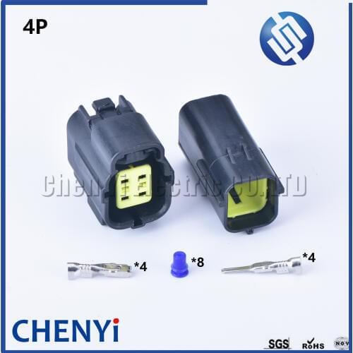 5 sets pcs 4 Pin way Female Male Auto Electrical Plug Waterproof Denso Connector 174259-2 For MAZDA 626 98-00 Oxygen Sensor