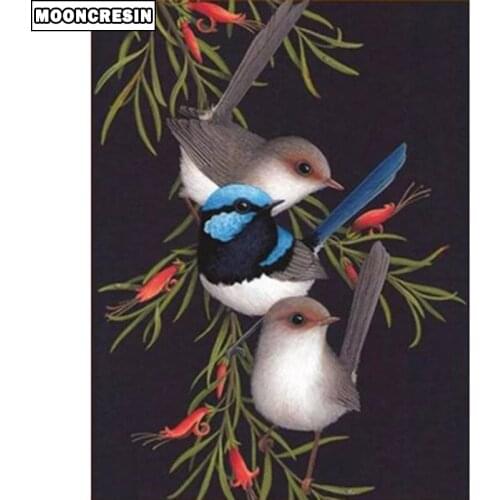 5D Diamond Painting Full Square Drill Animal Magpie Cross Stitch Diamond Embroidery Flower Home Decoration Crystal Mosaic Kit
