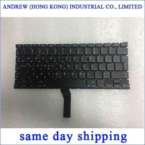 Brand New A1369 A1466 AR Arabic Keyboard For Apple Macbook Air 13'' A1466 A1369 Keyboard Arabic Standard 2011-2015 Years
