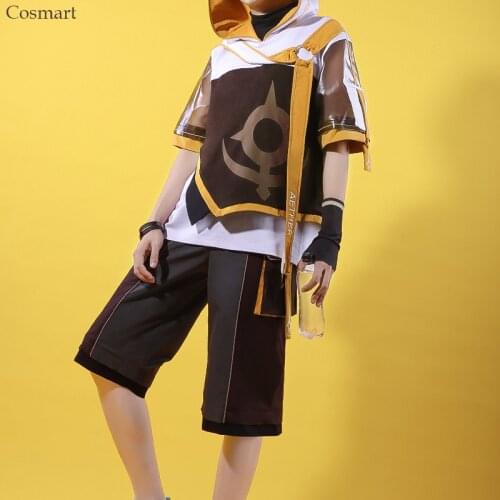 Anime Genshin Impact Traveler Daily Fashion Clothes Hoodies Uniform Cosplay Costume For Men 2021 NEW