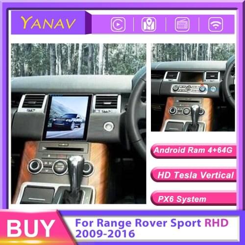 RHD Car radio 2 din android stereo receiver For Range Rover Sport 2009-2016 Right hand drive tesla Multimedia player GPS Naviga
