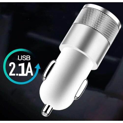 2.1A Dual USB Car Charger 2 Ports LCD Display 12-24V Cigarette Socket Lighter Car Charger for iphone samsung xiaomi huawei etc