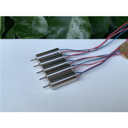 Free Shipping 3.7V 7*20mm DC Coreless Motor for Mini Quadcopter Helicopter Drone 720 Motors DIY Toys Red blue wire Tail Motor