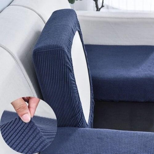 Modern Sofa Seat Cushion Cover Chair Cover Protector Polar Fleece Stretch Washable Removable Slipcover 1/2/3/4 Seat Funda Sofa