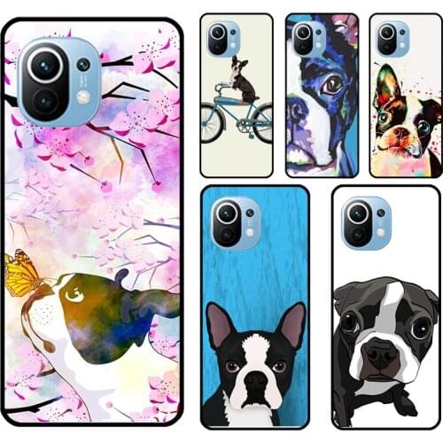 Boston Terrier Dog For Xiaomi Mi 11 Lite 9 10 10T Pro Mi 11 Ultra Phone Case For POCO F3 F2 M3 X3 Pro Cover