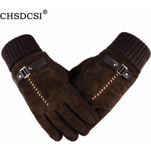 CHSDCSI Unisex Knitted Mittens Winter Cashmere Gloves Women Casual Warm Patchwork Jacquard Mens gloves Touched Screen Mittens