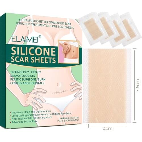 Efficient Surgery Scar Removal Silicone Gel Sheet Therapy Patch for Acne Trauma Burn Scar Skin Repair Scar Treatment