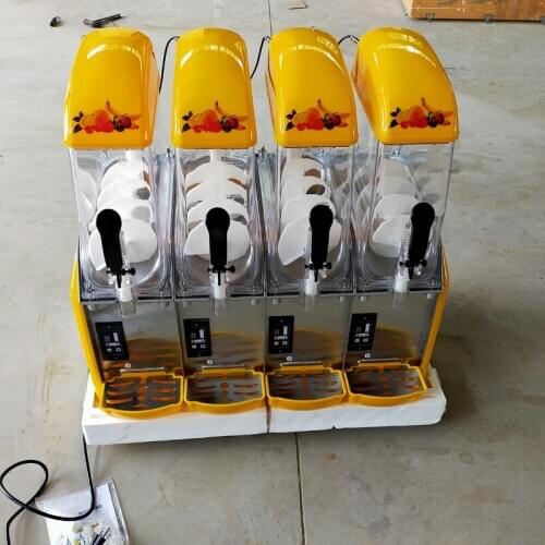 110V 220V Electric Snow Melting Machine Four Cylind 48L Snow Mud Making Machine Commerical Slush Machine 1500W