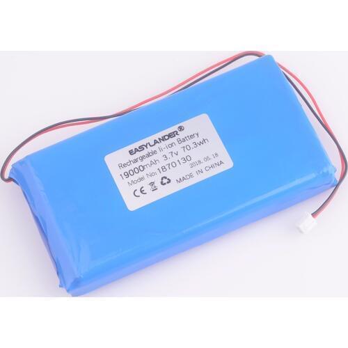 1870130 3.7V 19000mAh Rechargeable li Polymer Li-ion battery For GPS DVR MP5 Bluetooth Digital Product small toys tools