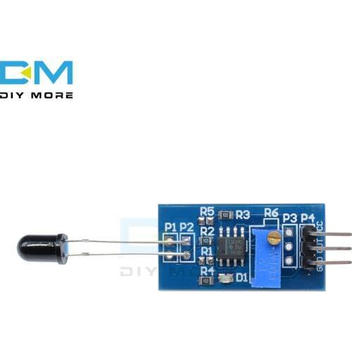 Flame Sensor Module LM393 IR Flame Temp Sensor Board Wavelength 760nm-1100nm