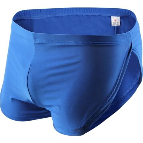 Mens Boxer Underwear Male Soft Comfortable Underpants Shorts Basic Lounge Home Sleep Bottoms Sexy Split Side Sleepwear Panties