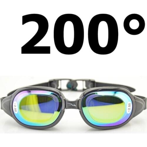 Optical Swim Goggles Prescription Swimming Glasses Men Women with Myopia Lens -1.5~-7 diopters Left and Right can be different
