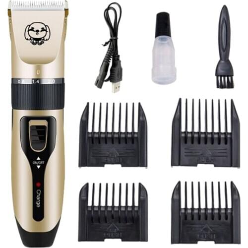 Portable Dog Cat Hair Trimmer Kit Pet Animal Electric Shaver USB Charge