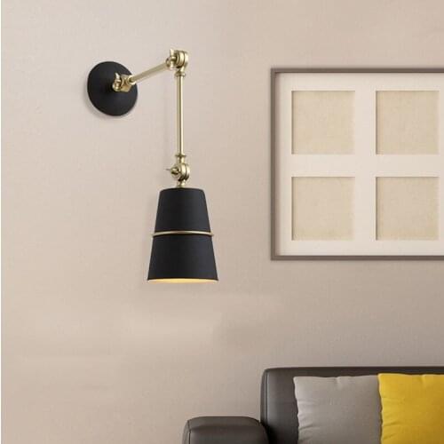 Postmodern Creativity Study Wall Lamp Simple Dining room Lamp Led Light Luxury Lighting Desk Bedroom Bedside Shrink Wall Lamp
