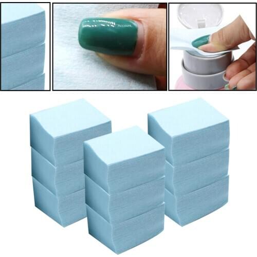 600pcs Professional Gel Nail Polish Remover Pads Paper Wipes Lint Free