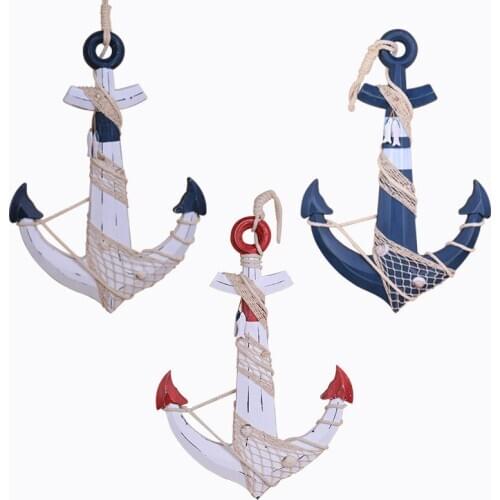 CRAFT ANCHOR, DECORATIVE ANCHOR, MEDITERRANEAN STYLE, HOME DECORATION, ANCHOR, HANGING ANCHOR, DC-59 WOOD