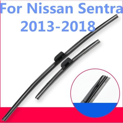 Boneless wiper wiper blade three-stage windshield wiper front Exterior decoration car Accessories For Nissan Sentra 2012-2019