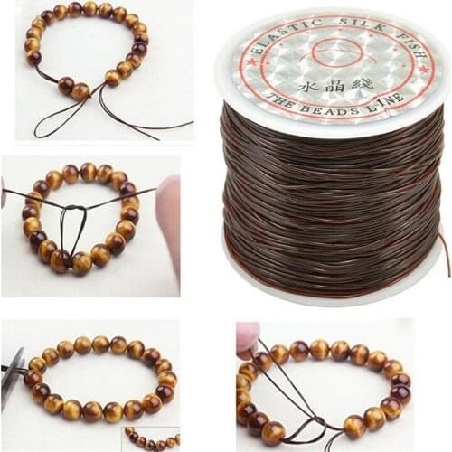 393inch/Roll Strong Elastic Crystal Beading Cord 1mm for Bracelets Stretch Thread String Necklace DIY Jewelry Making Cords Line