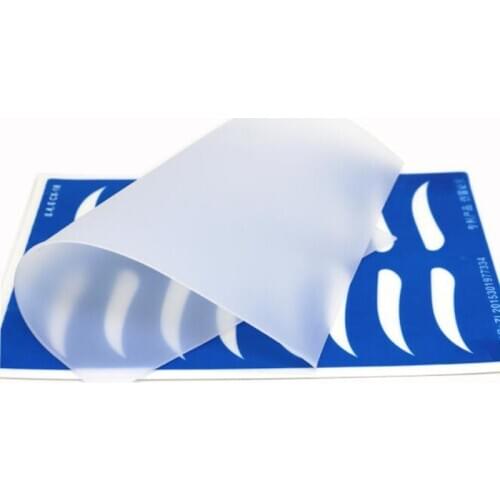 3D Silicone Eyebrow Tattoo Practice Skin Transparent Tattoo Eyebrow & Lips Tool 3D Permanent Makeup Microblading Accessories