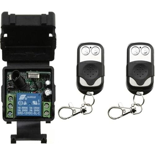 Universal Lighting Remote Control Switch DC 12V 24V 10A 1CH 433MHz rf Relay Receiver and Transmitter for Bulb \ Lamp \ LED