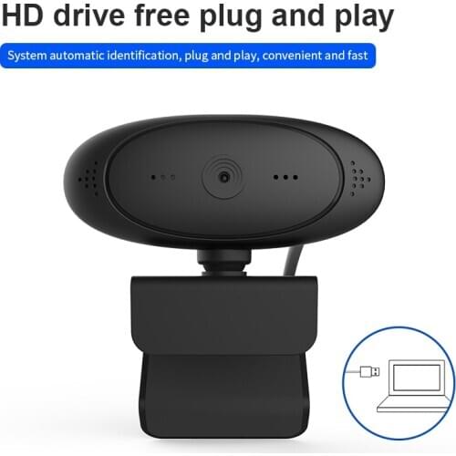 USB Mini Computer Camera HD 1080P Webcam Built-in Microphone, Flexible Rotatable , for Laptops, Desktop Webcam Camera