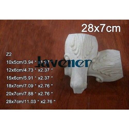 Z2 -28x7cm Wood Carved Onlay Applique Carpenter Decal Wood Working Carpenter Leg Table