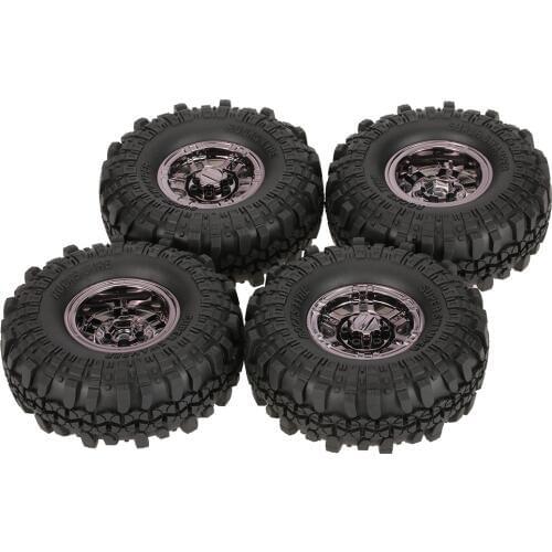 4pcs AX-4020F 1.9 inch 110mm Rock Crawler Tire Wheel with Solid Beadlock Wheel Rim for 1/10 Traxxas AXIAL RC4WD TF2 RC Car