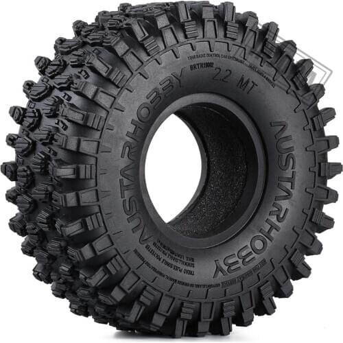 4PCS/Set Rubber 2.2" Terrain Wheel Tires for 1/10 RC Crawler Truck Axial SCX10 RR10 Wraith RC Car Tyres