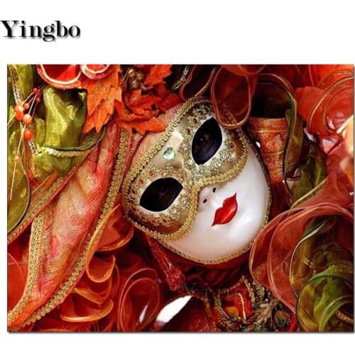 Diy 5D Diamond Painting Mask woman Diamond Embroidery Mosaic Picture of Rhinestones mural hobby gift decoration home art