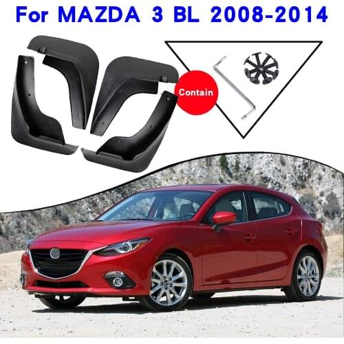 Car Fender Accessories For Mazda 3 2010 BL Axela Sedan 2008-2014 Mudguards Splash Guards Fender Mudflaps Car Fender Mud Flaps