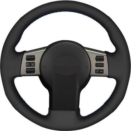 Car Steering Wheel Cover Hand-stitched Black Artificial Leather For Infiniti FX FX35 FX45 2003-2008 Nissan 350Z 2003-2009