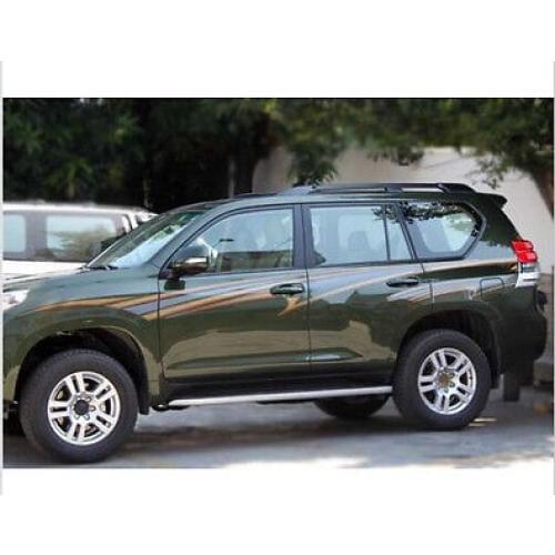 Black Roof Rack Side Rails Bars Luggage Carrier For Toyota Prado FJ150 2010-2018