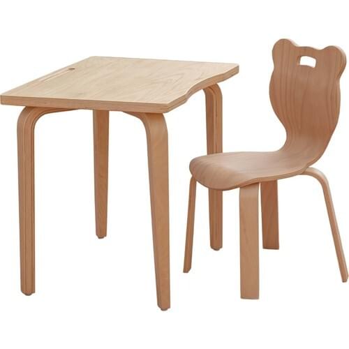 Ens Kids Collection Panda Wooden Child Desk Set