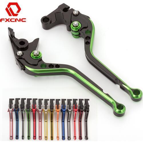 FX CNC MIX Color Long Adjustable Aluminum Motorcycles Brake Clutch Levers For SUZUKI DR650S SE 1994 - 2010 2009 2008 07 06 05 04