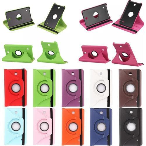 For Samsung Galaxy Tab 4 7.0 inch T230 / T231 / T235 PU Leather Case Rotating Tablet Stand Cover Case 7'' Protective Shell #2