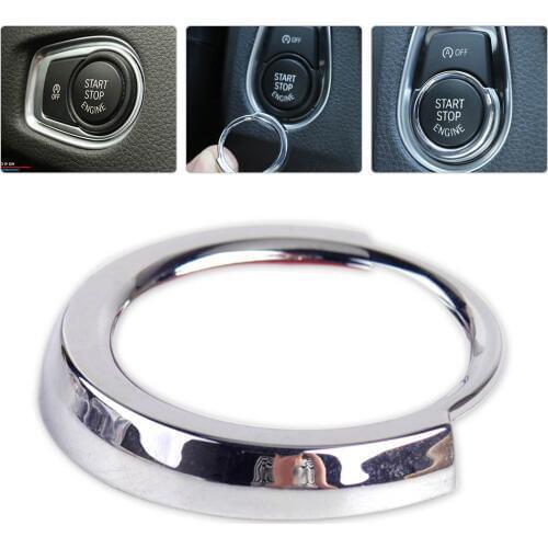 DWCX Car Styling Chrome Plated Engine Start Stop Button Switch Decor Frame Cover Trim for BMW F30 316i 320i 328i F20 116i 118i