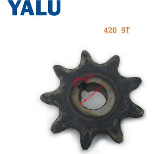 Electric Scooter E-motorcycle 9T Tooth 420 Sprocket for MY1016Z MY1018 E-Bicycle ATV Go-kart Mobility Geared Brush Motor Kit