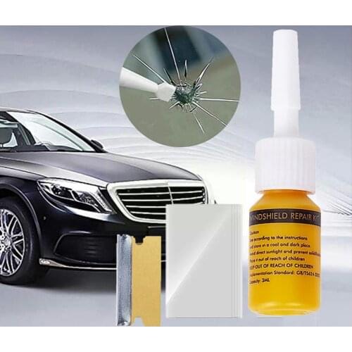 Auto Glass Scratch Crack Restore Tool Car Windshield Resin Glue DIY Window Repair Car Repair Window Curing Kit glass Tools I3G9