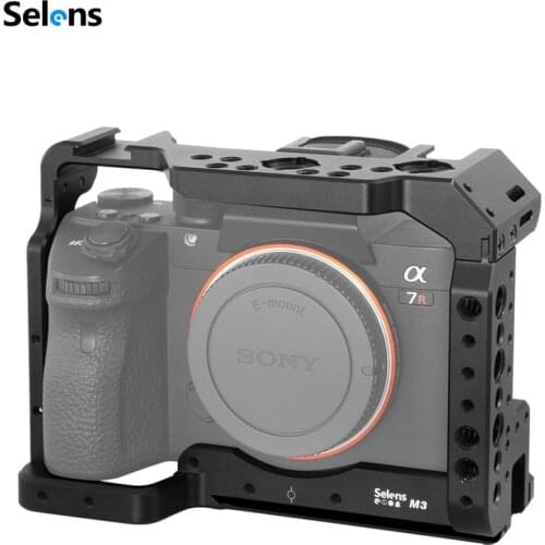 Selens a7iii a7r3 a7m3 Cage For Sony A7RIII /A7III/A7MIII Aluminum Alloy Cage To Mount Tripod Quick Release Extension