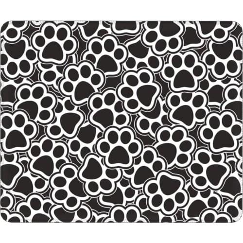 Cute Dog Paw Prints Mouse Pad White Mouse Pads Table mat