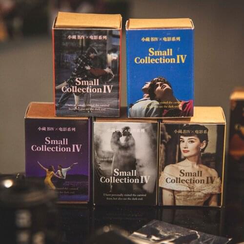 100pcs/set Vintage Movie Series Mini Message Card Decorative Collage Paper Planner Craft Scrapbooking Journal Stationery